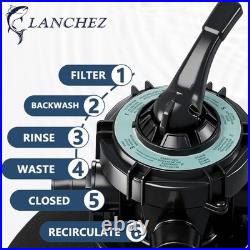 Sand Filter Pump for Above Ground Pool, High Flow Pool Pump, 12in 1/3HP 2400GPH