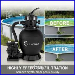 Sand Filter Pump for Above Ground Pool, High Flow Pool Pump, 12in 1/3HP 2400GPH