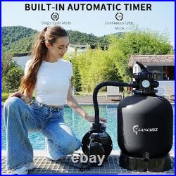 Sand Filter Pump for Above Ground Pool with Timer, 1.5 HP, Max 4900 GPH for Pool Sand Filter Pump for Above Ground Pool with Timer, 1.5 HP, Max 4900 GPH for Pool