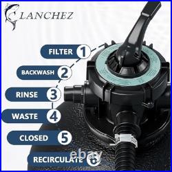 Sand Filter Pump for Above Ground Pool with Timer, 1.5 HP, Max 4900 GPH for Pool