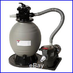Sand Filter System Pool Clean Water Filter 22 1.5 HP Pump for Above Ground Pool