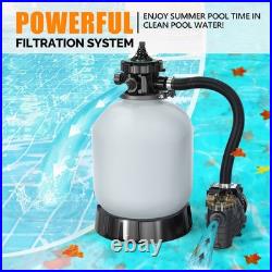 Sand Pool Filter 16 inch Tank With 3/4 HP Pump for Above Ground Swimming Pool