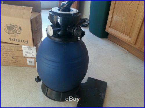 Sand filter and 2 pool pump motors