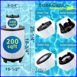 Savener S7M120 System 3 Inner and Outer Pool Filter Compatible with 25021-0200S