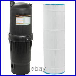 Single Cartridge Filter Clean with Pressure Gauge 120 sq. Ft. In-Ground Pool & Spa