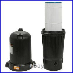 Single Cartridge Filter Clean with Pressure Gauge 120 sq. Ft. In-Ground Pool & Spa