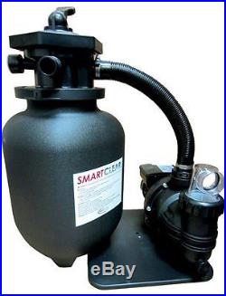 Smart-Clear 12 Tank With 1/3 HP Above Ground Swimming Pool Sand Filter System