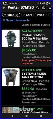 Sta-Rite System 3 filter tank Pentair S7M120Pre-Owned