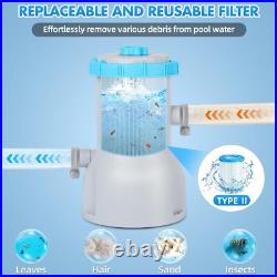 Standard Pool Filter Pump 800 GPH Flow for Clear Water & Debris Filtration Standard Pool Filter Pump 800 GPH Flow for Clear Water & Debris Filtration