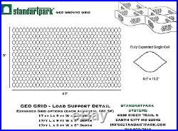 Standartpark 4 inch thick geo grid ground grid polyethylene 1885 LBS per sq ft