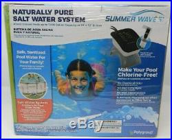 Summer Waves Naturally Pure Salt Water Filter System Above Ground Pools 7000 gal