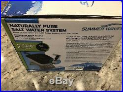 Summer Waves Naturally Pure Salt Water System For Above Ground Pools New in Box