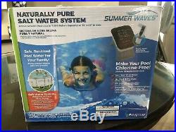 Summer Waves Salt Water Pool System for Above Ground Pools. New in unopened box