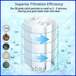 Swimara FS-2004 48 Sq Ft DE Grid Pool Filter Replace Set Unicel FS-2004