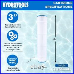 Swimline 100 Sq Ft Replacement Cartridge Element with 50 Microns for Pool Use