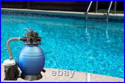 Swimline 12 Above Ground Swimming Pool Sand Filter System with. 3 THP Pump