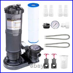 Swimline HYDROTOOLS 50 Sq Ft Cartridge Pool Filter System for Above Ground Pools Swimline HYDROTOOLS 50 Sq Ft Cartridge Pool Filter System for Above Ground Pools