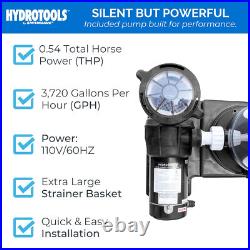 Swimline HYDROTOOLS 50 Sq Ft Cartridge Pool Filter System for Above Ground Pools Swimline HYDROTOOLS 50 Sq Ft Cartridge Pool Filter System for Above Ground Pools