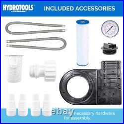 Swimline HYDROTOOLS 50 Sq Ft Cartridge Pool Filter System for Above Ground Pools Swimline HYDROTOOLS 50 Sq Ft Cartridge Pool Filter System for Above Ground Pools