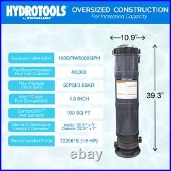 Swimline HydroTools 100 Sq Ft Sure Flo Pool Filter Tank and Elements (Open Box) Swimline HydroTools 100 Sq Ft Sure Flo Pool Filter Tank and Elements (Open Box)