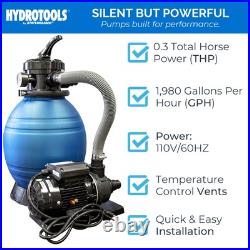 Swimline HydroTools 12 In. Above Ground Pool Sand Filter Pump (Open Box) Swimline HydroTools 12 In. Above Ground Pool Sand Filter Pump (Open Box)