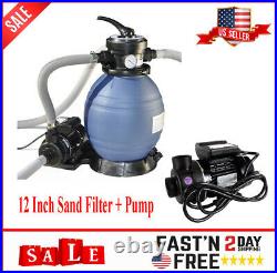 Swimline HydroTools 12 Inch Above Ground Swimming Pool Sand Filter Pump System