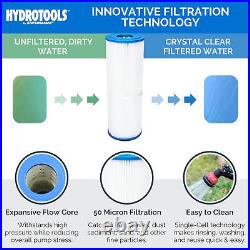 Swimline HydroTools 50 Sq Ft Sure Flo Cartridge Pool Filter Tank and Elements