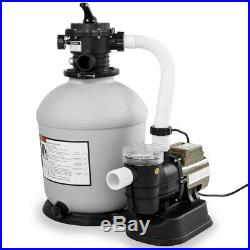 Swimming Pool 16-inch Sand Filter with 3,100 GPH 3/4 HP Pool Pump Timer Package