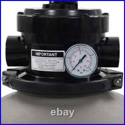Swimming Pool Sand Filter Above Ground Pool System 4 Valve Fit 0.35-0.5 HP Pump