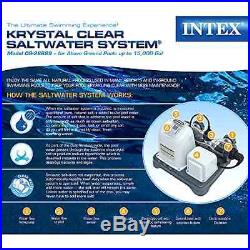 System Saltwater Clear Krystal 120V Chlorinator Pool Above Ground pump filter