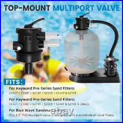 Top-Mount Multiport SP0714T For Hayward Valve Pro & VL Sand Filter 1.5