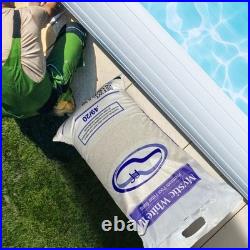 U. S. Silica 50 Pound Mystic White II Swimming Pool Filter Sand, White, 3 Pack