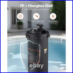 Uimoso 100 sq. Ft Cartridge Filter System for Swimming Pool, 6142 GPH Flow Rate