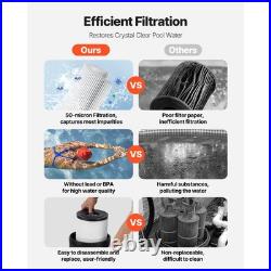 Uimoso 100 sq. Ft Cartridge Filter System for Swimming Pool, 6142 GPH Flow Rate
