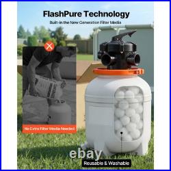 Uimoso 12 Sand Filter Pump with Timer, 3000 GPH, 0.5 HP for Above-Ground Pools