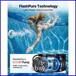 Uimoso 12 Sand Filter Pump with Timer, 3000 GPH, 0.5 HP for Above-Ground Pools