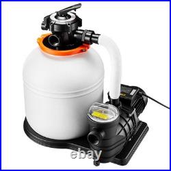 Uimoso 16-Inch Sand Filter Pump with Timer, 1HP, 4400 GPH for Above-Ground Pools