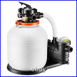 Uimoso 16-Inch Sand Filter Pump with Timer, 1HP, 4400 GPH for Above-Ground Pools