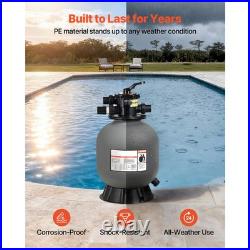 Uimoso 18-Inch Sand Filter with 7-Way Valve for Above/Inground Pools