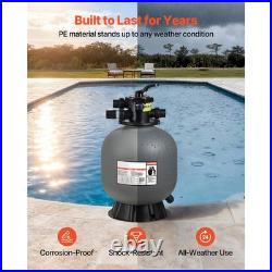 Uimoso 20-Inch Sand Filter with 7-Way Valve for Pools