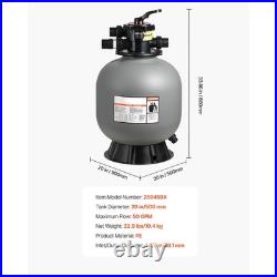 Uimoso 20-Inch Sand Filter with 7-Way Valve for Pools