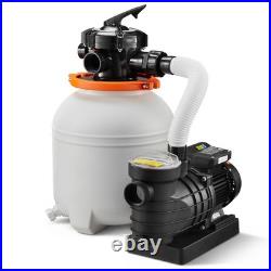 Uimoso Sand Filter Pump for Above Ground Swimming Pools 13 in 3500 GPH 0.75 HP