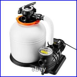 Uimoso Sand Filter Pump for Above Ground Swimming Pools 16 in 4400 GPH 0.75 HP