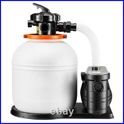 Uimoso Sand Filter Pump for Above Ground Swimming Pools 16 in 4400 GPH 0.75 HP