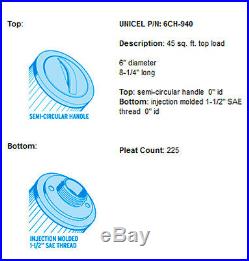 Unicel 6CH-940 Waterway Vita Aber Filter Replacement Cartridge 6CH940 (4 Pack)
