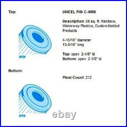 Unicel C-4950 Hot Tub and Spa 50 Sq. Ft. Replacement Filter Cartridge (2 Pack)