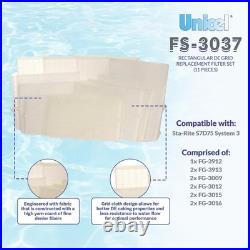 Unicel FS-3037 Rectangular DE Grid Replacement Swimming Pool Filters with Top