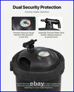 VEVOR 100 sq. Ft² Pool Filter Valve 6142 GPH Swimming Pool Filtration System