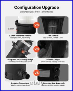 VEVOR 150 sq. Ft² Cartridge Pool Filter Valve 9000 GPH Swimming Pool Filtration