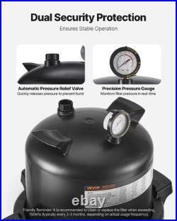 VEVOR 150 sq. Ft² Cartridge Pool Filter Valve 9000 GPH Swimming Pool Filtration